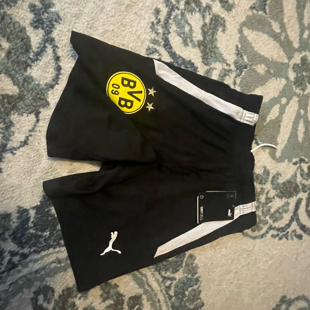 Puma Black and White BVB Shorts